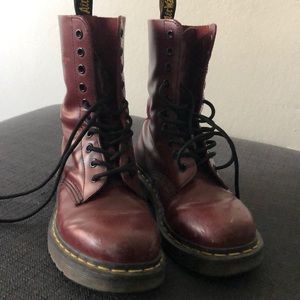 Burgundy Dr. Martens